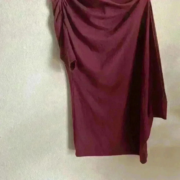 Free People Beach Free-est Modern Exaggerated Neckline Twist Draped Dress XS - Picture 4 of 10